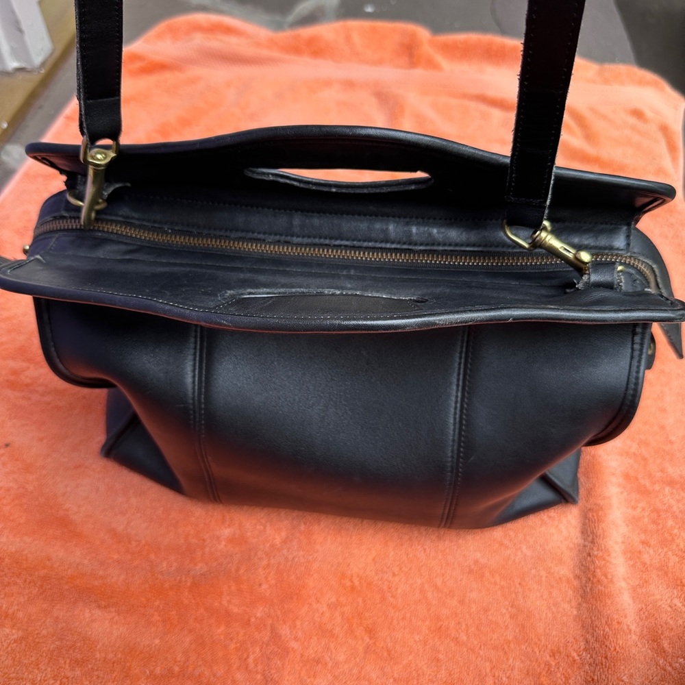 Coach Black Leather Bag - Picture 2 of 13